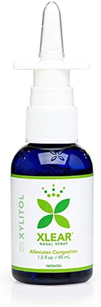 Xlear Nasal Spray, Natural Saline Nasal Spray with Xylitol, Nose Moisturizer for Kids and Adults, 1.5 fl oz (Pack of 2)