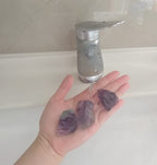 Luckeeper 1 lb Rough Crystals Bulk Raw Rainbow Fluorite Healing Stones for Tumbling, Wire Wrapping, Wicca Reiki,Meditation