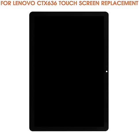 Screen Replacement for Lenovo Chromebook Duet X636 LCD Display CT-X636 CTX636 CT-X636F CT-X636N Digitizer Touch Screen Panel Full Assembly with Free Tools(Black,10.1 inch)