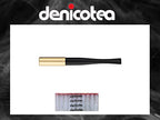 Denicotea Lady Ejector Series Cig Holder with Filter Slot & 10 Free Filters - Black - Add Style and Sophistication - Avoid Stained Lips & Fingers - German Engineering