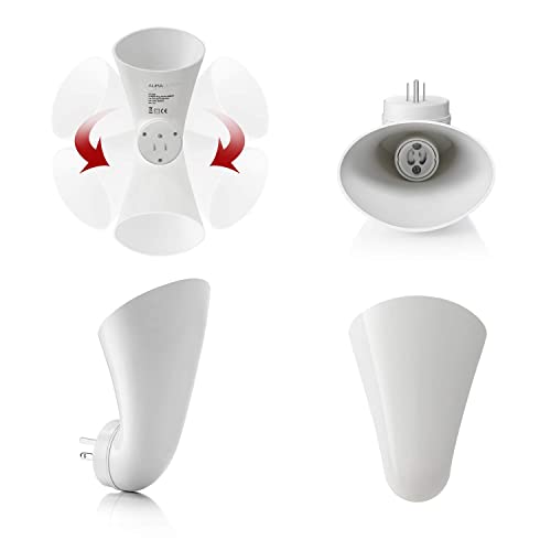 AURAGLOW Plugin GU10 Spotlight Uplighter Wall Sconce Wash Light Plug Socket Outlet Uplight Lamp **N0 LED Bulb Included**