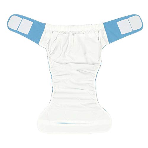 ZJchao Adult Diaper Cover, Waterproof Washable Reusable Adult Elderly Cloth Diapers Adult Pocket Nappy Cover Diapers for Adults Pocket Nappies Adult Diaper Adult Pocket Nappy Cover(Blue)