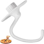K45DH Coated Dough Hook for Kitchenaid Mixer, Accessories and Attachments for K45 K45SS KSM90 KSM150 Fits Kitchen Aid Tilt-Head Stand Mixer Bowls For 4.5-5 Quart Bowls