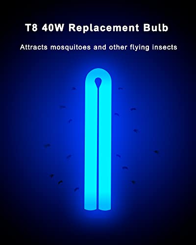 BF150 Replacement Bulb Compatible with Flowtron BK-80D, MC9000, and FC7600 Bug Zapper, 12 Inch FUL40T8/BL U Type Light Bulb for 40W Electronic Insect Killer, 2 Pack