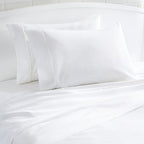 Amazon Basics - 400 Thread Count Soft Cotton Pillow Case, King Size, 40" L x 20" W, Machine Washable, White - Set of 2, Pillows Not Included