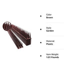 Upgraded Defender Spikes for Bird, Cat, Pigeon and Small Animals - Protect Your Sofa, Garden, Outdoor Walls, Anti Theft Climb, Plastic Security Fence Spikes - 8pack [12FT]