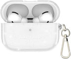 kate spade new york AirPods 4 Protective Case with Keychain Ring - That Sparkle Silver, Compatible with AirPods 4th Generation