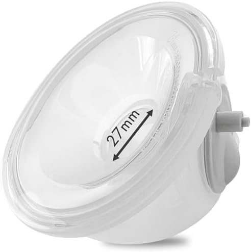 S9/S12 Baby CaraCups Wearable Milk Collection for 99.9% Separable Electric Breast Pumps, Hands Free Milk Collector Cup Set, Compatible with Spectra, Medela, Lansinoh, Accessories Replacement (27 mm)