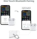 CIVPOWER Updated Charging Case Replacement Compatible with Air Pods 3rd Generation, Wireless Air Pods 3 Charger Case with Pairing Sync Button Without Earbuds, White
