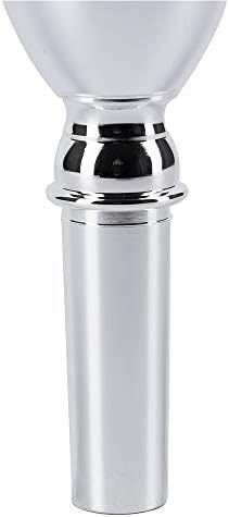 EASTROCK Trombone Mouthpiece,Silver Plated Trombone Mouthpiece Small Shank 6 1/2AL, Trombone Instrument Accessories Vacuum Packed