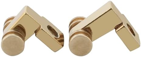 Pack of 2 Brass Roller String Retainer for Electric Guitar String Guide Roller String Trees Compatible with Start Tele Telecaster Electric Guitar String Parts Replacement Gold