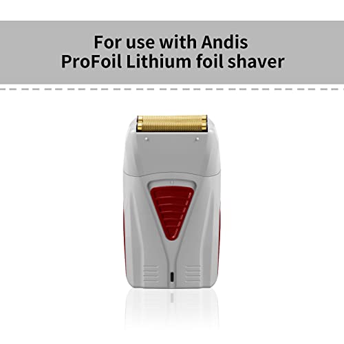 Pro Shaver Replacement Foil and Cutters Compatible with Andis ProFoil Lithium foil Shaver, Golden