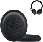 Replacement Earpads for Jabra Evolve2 65 (65MS 65UC USB)/Evolve2 40 (40UC 40MS USB)/Elite 45h On-Ear Wireless Headset, Headphone Ear Pads Cushions with Softer Protein Leather