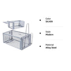 POlAFLEX Rat Traps Outdoor and Indoor, Single Door Cage Rodent Trap, Live Traps for Chipmunks, Catch and Release, Chipmunk Traps That Work for Rats, Mice, Chipmunks, and Other Small Size Animals