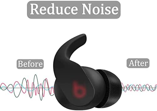 ALXCD Foam Eartips Compatible with Beats Fit Pro, S/M/L 3 Sizes 6 Pairs Soft Memory Foam Earbuds Tips Replacement Ear Tips, Compatible with Beats Fit Pro, 6 Pairs Black