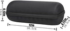 co2CREA Hard Travel Case Replacement for JBL Charge 4 / Charge 5 Waterproof Bluetooth Speaker (Black Case)