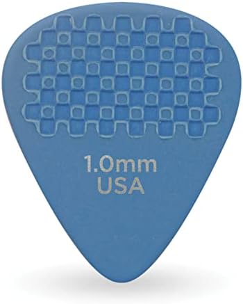 D'Addario DuraGrip Guitar Picks - Guitar Accessories - Grip Stamped - Guitar Picks with Grip for Acoustic Guitar, Electric Guitar, Bass Guitar - 100-pack, 1mm-Medium/Heavy