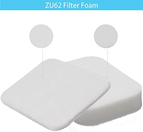 for Shark ZU62 ZU60 Navigator Zero-M Self-Cleaning Brushroll Pet Pro Upright Vacuum Replacement Filter Compare ZU62C NV150 NV151 NV251 NV255 Part 1238FT60 1239FT60,2 Filter 6 Foam 6 Felt Kit
