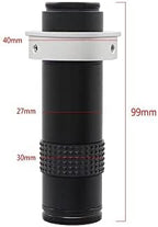 Microscope Accessories Kit for Adult Adjustable Magnification 300X 200X 180X 130X 120X Zoom C Mount Lens for HDMI VGA USB Industry Video Soldering Microscope Camera Accessory (Color : 130X)