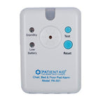 Advanced Bed and Floor Alarm for Elderly Monitoring, 10" x 30" Underpad with Motion Sensor Alarm, 3 Ring Chime and 3 Mounting Options, with AC Adapter and 9V Battery, 1 Year Warranty by Patient Aid