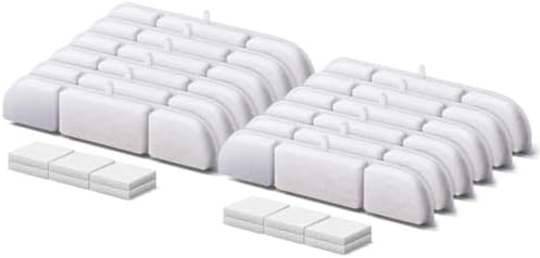 DownyPaws 12 Packs Replacement Filters for Battery Operated Cat Water Fountain DPWFP6 Fursink, 6 Months Set of Replacement Filters