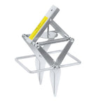 YardYield Mole Trap,Galvanized Steel Mole Scissor Trap,Reusable Mole Gopher Trap,Easy Set Quick Capture Gopher Trap for Lawns (Silver)