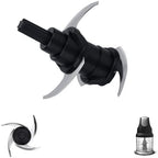 For Ninja 16-Ounce Food Chopper Express Chop Blade - Replacement Blades Compatible with Ninja NJ100 NJ110GR NJ100WM For Ninja Express Chopper 4 Point Blender Attachment Accessories