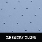 Gorilla Grip 100% Waterproof Raised Edge BPA Free Silicone Pet Feeding Mat, Dog Cat Food Mats Contain Spills Protects Floors, Placemats for Cats and Dogs Water Bowl, Pets Accessories 23x15 Blue