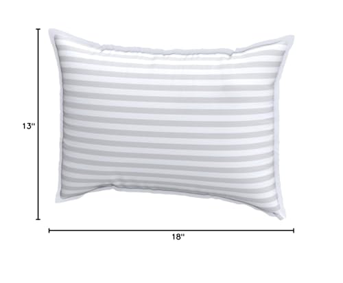 Utopia Bedding Toddler Pillow (White, 2 Pack), 13x18 Pillows for Sleeping, Soft and Breathable Cotton Blend Shell, Small Kids Pillow Perfect for Toddler Bed and Travel (Intended for Age 2 and up)