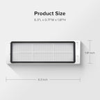 roborock 2 Pack Washable Filter for C1, E2, E3, E4, E5, S4, S5, S5 Max, S6, S6 Pure, S6 MaxV and Q5 Robot Vacuum Cleaners, High Efficiency Filters Replacement Parts