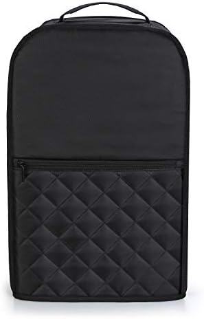 Luxja Food Processor Cover Compatible with Cuisinart and Hamilton Beach 11-14 Cup Processor, Food Processor Dust Cover with Accessories Pockets, Black