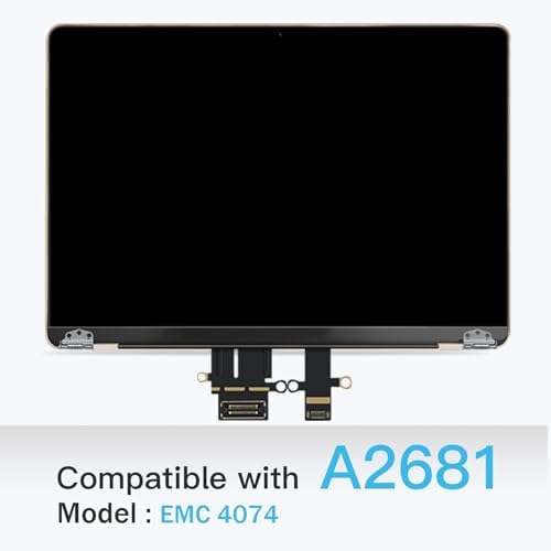 Replacement Screen for MacBook Air M2 A2681 2022 13.6" (EMC 4074) Full LCD Screen 2560x1664 Display Assembly (Starlight)