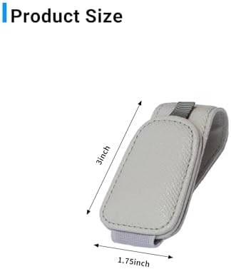 Yuoyar 2 Packs Magnetic Sunglass Holder for Car Visor - Universal Sunglasses Clip for Different Size Eyeglasses - Convenient Interior Car Accessories (2, Grey)