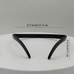 BIKCZEWIN 3PCS No Pressure Headbands for Women with Teeth No Headache Comfortable Hair band Plastic Fashion Skinny Loop Hair Accessories for Glasses Wearers