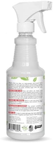 Mighty Mint - 16oz Natural Peppermint Oil Ant Killer and Repellent Spray - Safe for Indoor/Outdoor Use