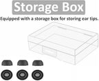 Replacement for Galaxy Buds3 Pro Earbuds Tips Silicone Ear Tips, Galaxy Buds 3 Pro Eartips S/M/L 3 Size 3 Pairs Upgrade Black 913b3
