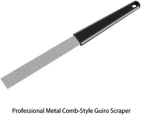 EASTROCK Guiro Scraper Latin Percussion Comb-Style Scraper 12 Inch Professional Scraper Replacement for Various Percussion Instruments 2 Packs