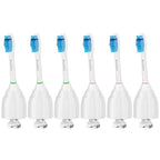 Brushmo Sensitive Replacement Toothbrush Heads for Philips Sonicare E-Series HX7052, Fits Sonicare Essence, Xtreme, Elite, Advance, and CleanCare Electric Toothbrush, 6 Pack