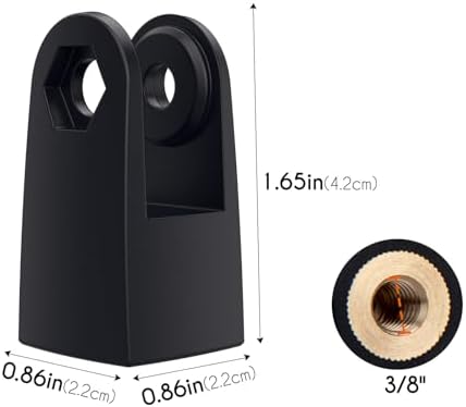 SUNMON Microphone Mount Adapter for HyperX QuadCast, Replacement for HyperX QuadCast Mount Adapter, Mic Stand Adapter for 3/8 "HyperX QuadCast Boom Arm