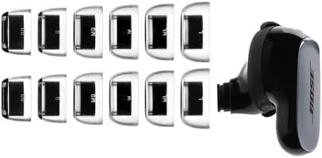 [6 Pairs] AZLA SednaEarfit Crystal for Bose Earbuds - Bose Earbuds Replacement Tips - Ear Tips for Noise Cancelling Headphones - for Bose Quietcomfort Ultra Earbuds, Bose QC Earbuds II