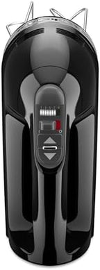 KitchenAid 9-Speed Digital Hand Mixer with Turbo Beater II Accessories and Pro Whisk - Onyx Black