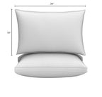 Utopia Bedding Bed Pillows for Sleeping King Size (White), Set of 2, Cooling Hotel Quality, Gusseted Pillow for Back, Stomach or Side Sleepers