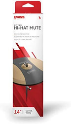Evans Soundoff Drum Mute Pads - Drum Pads for Acoustic Drum Sets - Drum Mutes Pack - For High Hat Cymbals - Great for Silencing Drum Kits to Practice - Fits 14" High Hat