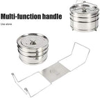 Stackable Stainless Steel Insert Pans - 6QT Instant Pot Accessories, 3 Tier Handle, Pot, Steamer, Pressure Cooker Cookware