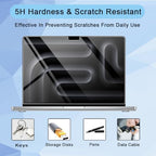 2 Pack 16" HD Screen Protector for 2024 MacBook Pro 16.2 Inches M4 Pro/Max chip Model (A3186/A3403) & Touch ID 5H PET Clear High Definition Anti Scratch Dustproof Protective Cover Skin Accessories