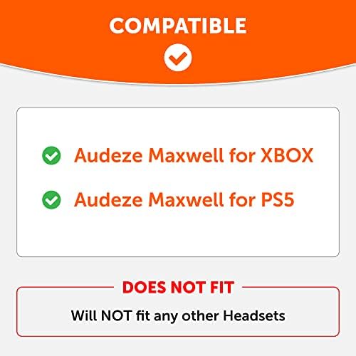 WC Freeze Maxwell - Cooling Gel Replacement Earpads for Audeze Maxwell Headphones by Wicked Cushions - Elevate Comfort, Durability, Thickness & Sound Isolation for Epic Gaming Sessions | Black