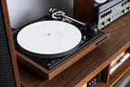 Acrylic Turntable Mat by Break Tradition - Vinyl Record Accessories for LP Record Player - Premium Turntable Slipmat to Reduce Noise Due to Static and Improve Sound Quality (White)