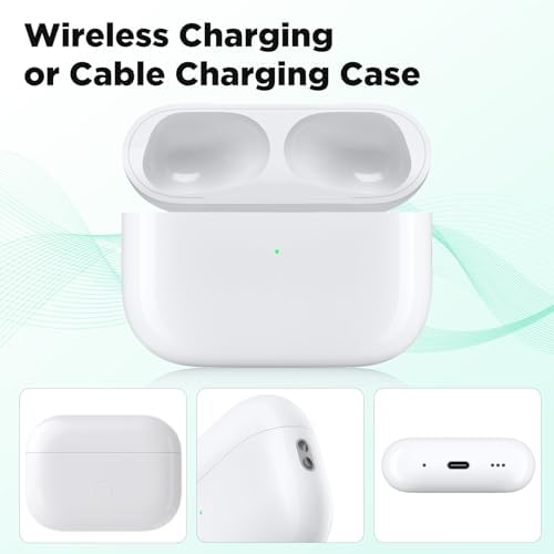 Compatible with AirPod Pro 1st and 2nd Charging Case Replacement, Bluetooth Pairing Sync Button with Built-in 660 mAh Battery, No Earbuds (Type-C Port)