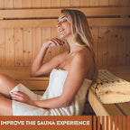 Bamboo Sauna Headrest Pillow Natural Sauna Backrest Sauna Neck Rest for Head Support Home Spa Gym Accessories Chinese Style Steam Rooms Handmade Wood Hollow Pillow for Household Relaxing Rest Body