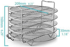 Dehydrator Rack Stainless Steel Stand Accessories Compatible with Instant Pot Air Fryer Crisp Lid 6 Quart Air Fryer Rack Stainless Steel Fit all 4.2QT - 5.8QT air fryer,Oven,Pressure Cooker